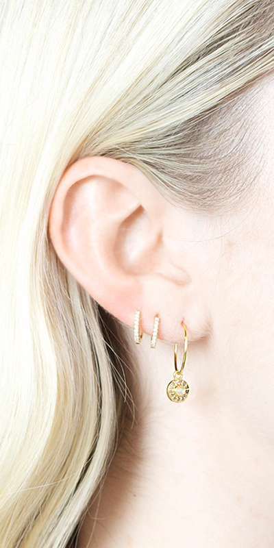 Shop Ileana Makri Mini Opal Hoop Earring