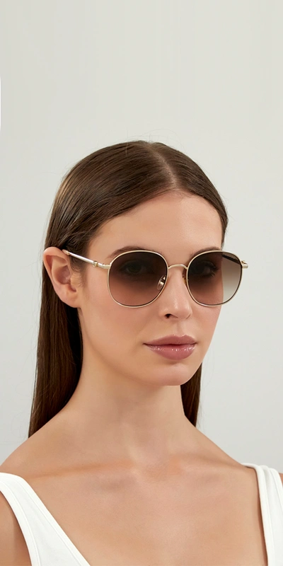 Gucci Mini Running Metal Sunglasses