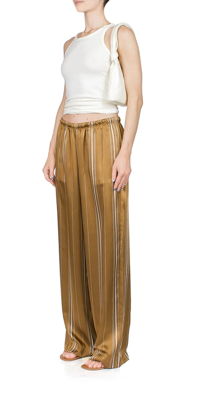 Vince Multi-stripe Satin Pull-on Pants
