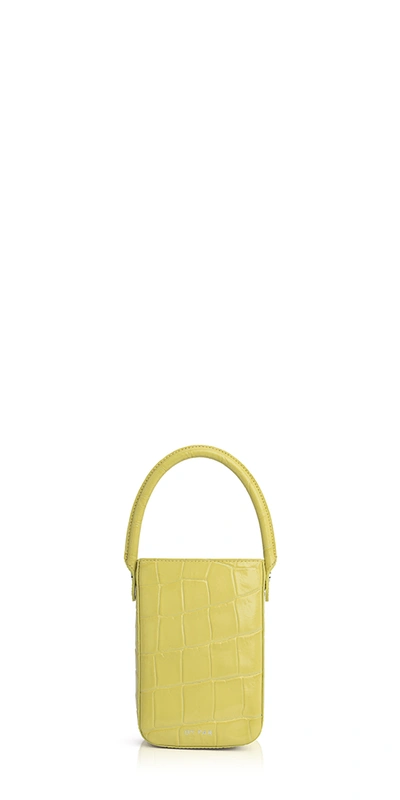 Shop By Far Note Bag Apple Croco Leather