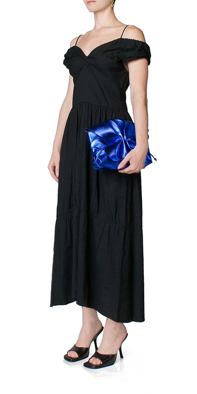 Vince Off Shoulder Twist Front Dress