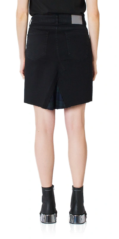 Shop 6397 Reconstructed Denim Mini Skirt