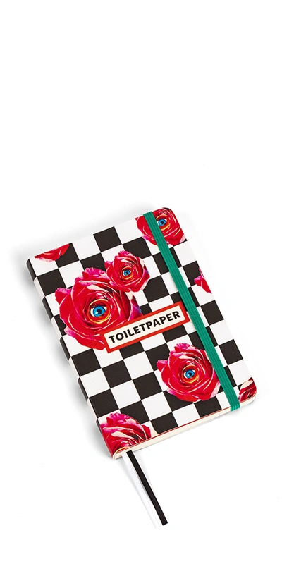Seletti Checkered Floral Notebook