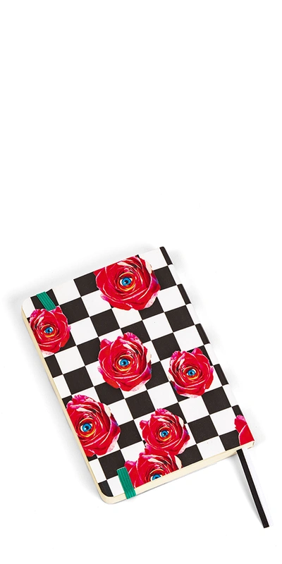 Seletti Checkered Floral Notebook