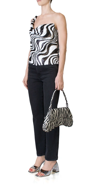 Simon Miller Sequin Turvy Top In Zebra