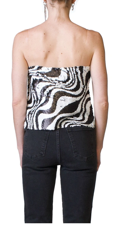 Simon Miller Sequin Turvy Top In Zebra
