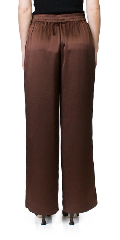 6397 Silk Pull On Pant Mahogany