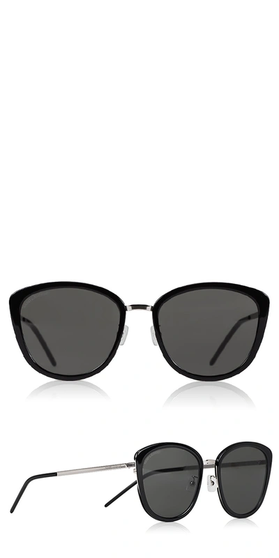 Shop Saint Laurent Sl 377/k Slim Sunglasses