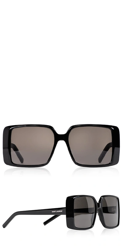 Shop Saint Laurent Sl 451 Rectangle Sunglasses