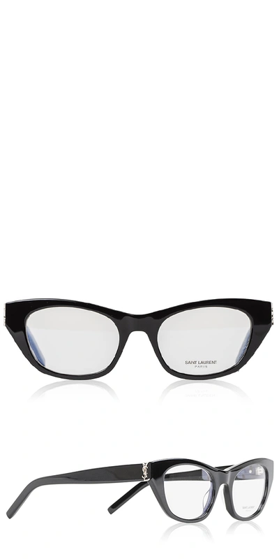 Shop Saint Laurent Sl M80 Monogram Optical Glasses