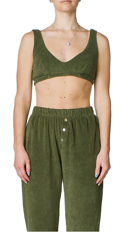 Shop Donni Terry Bralette Moss