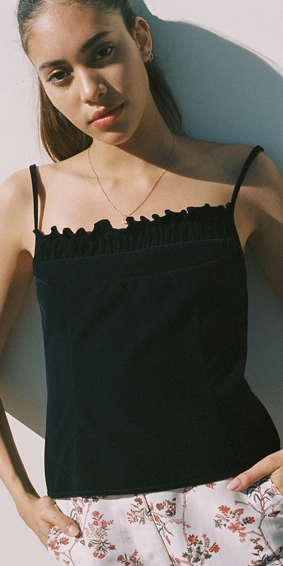 Ciao Lucia Tomasina Velvet Top