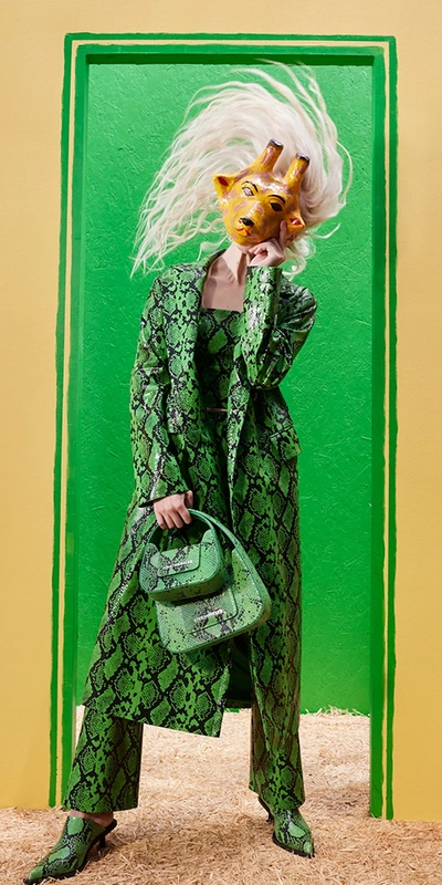 Simon Miller Twister Top In Grass Green