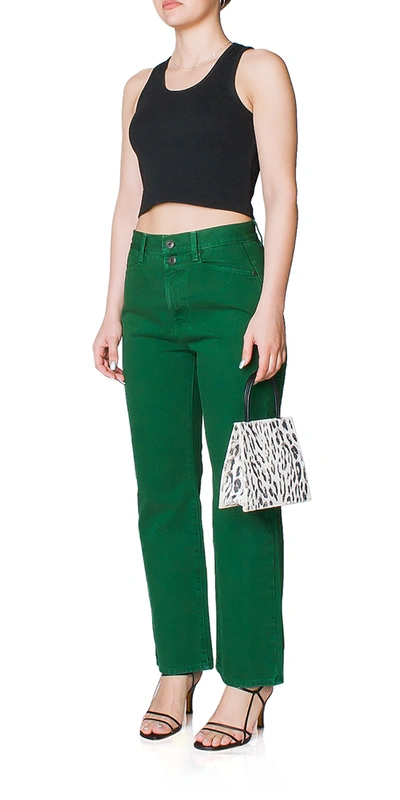 Shop Proenza Schouler White Label Washed Denim Cropped Stovepipe Jeans