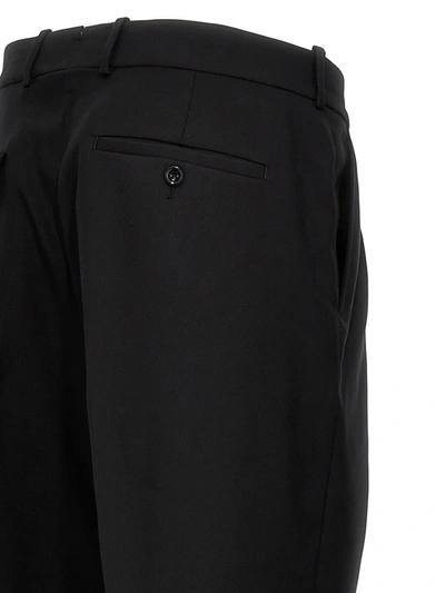 Shop Alexander Mcqueen Gabardine Wool Pants In Black