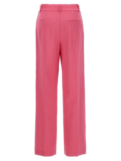 Shop Area 'crystal Embellished' Pants In Fuchsia