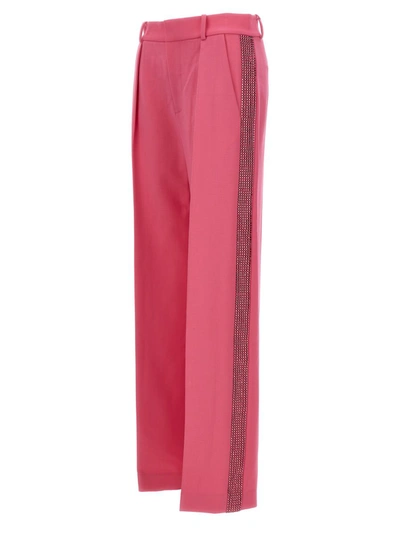 Shop Area 'crystal Embellished' Pants In Fuchsia