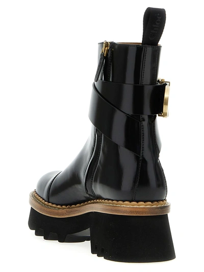 Shop Chloé 'owena' Ankle Boots In Black