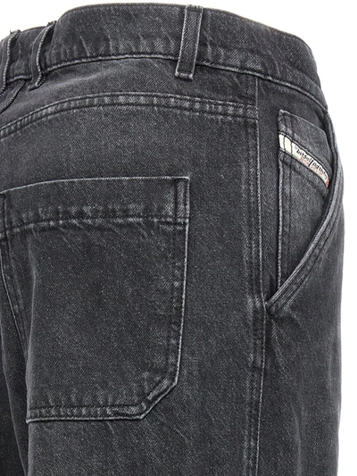 Shop Diesel 'd-sire-cargo-s' Jeans In Black