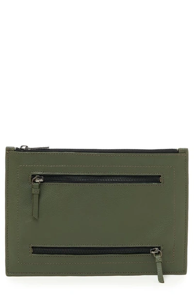 Shop Botkier Chelsea Large Clutch In Army Green