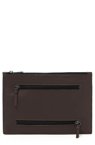 Shop Botkier Chelsea Large Clutch In Chocolate