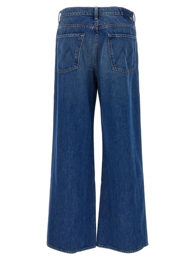 Shop Mother Jeans 'the Ditcher Roller Sneak' In Blue