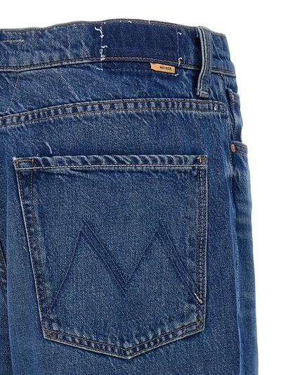 Shop Mother Jeans 'the Ditcher Roller Sneak' In Blue