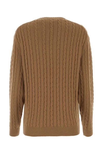 Shop Prada Knitwear In Camel