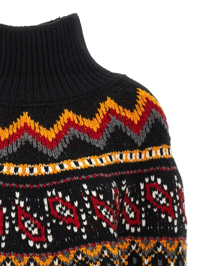 Shop Alanui 'antartic Circle' Sweater In Black