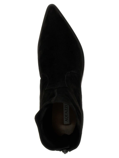 Shop Aquazzura 'brunswick' Ankle Boots In Black