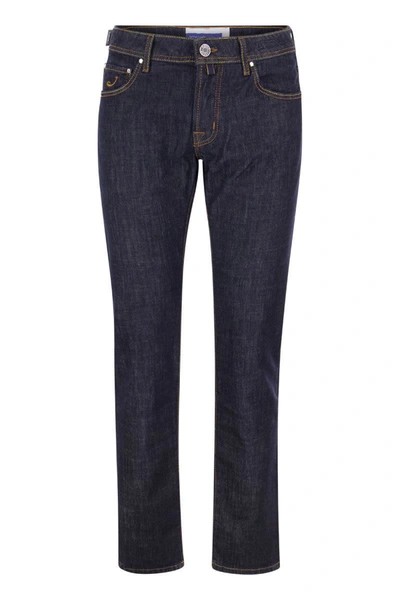 Shop Jacob Cohen Nick - Slim-fit Jeans In Dark Denim