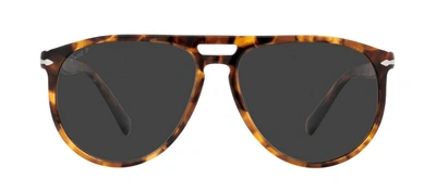 Shop Persol Po3311s 110248 Aviator Polarized Sunglasses In Black