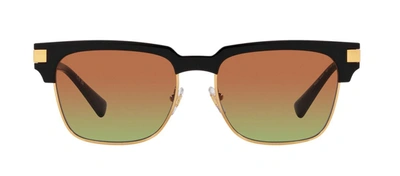 Shop Versace 0ve4447 Gb1/e8 Clubmaster Sunglasses In Green