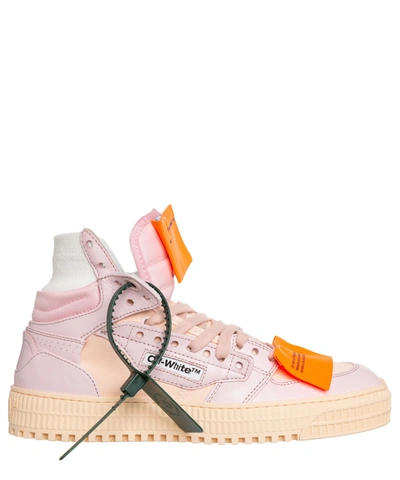 Shop Off-white Off Court 3.0 Leather High-top Sneakers In Pink