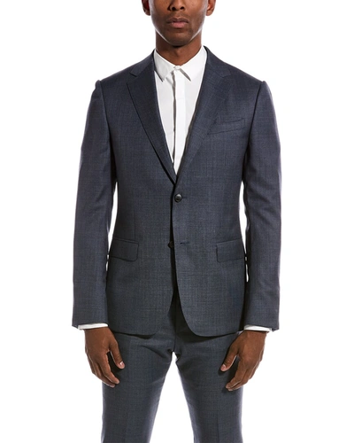 Shop Z Zegna Z Zenga 2pc Wool Suit In Blue