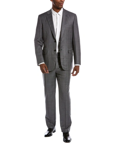 Shop Brioni 2pc Wool Suit In Grey