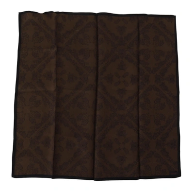 Shop Scotch & Soda Patterned Wrap Square Handkerchief Women's Scarf In Brown