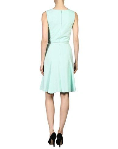 Shop Oscar De La Renta Knee-length Dress In Light Green
