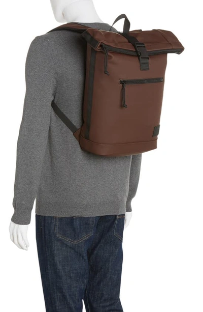 Shop Duchamp Roll Top Backpack In Brown