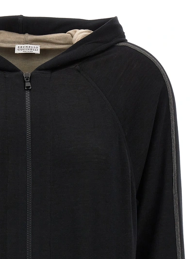 Shop Brunello Cucinelli Monile Sweatshirt In Black