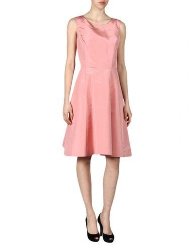 Shop Oscar De La Renta Knee-length Dress In Pink