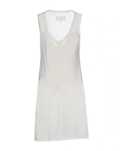 Shop Maison Margiela Short Dress In Ivory