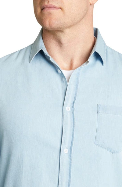 Shop Johnny Bigg Grayson Denim Regular Fit Button-up Shirt In Blue
