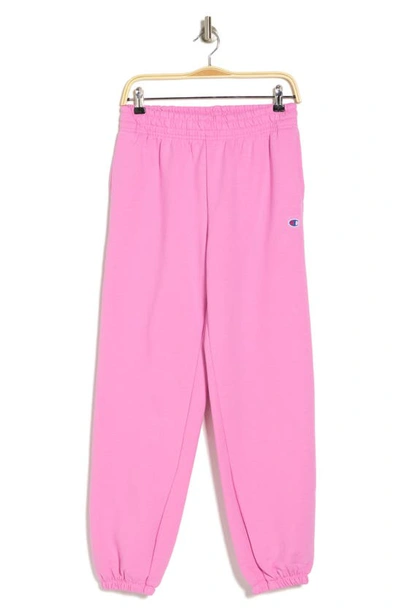 Shop Champion Powerblend Boyfriend Sweatpants In Spirited Pink