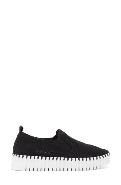 Shop Ilse Jacobsen Tulipu Perforated Platform Sneaker In Black