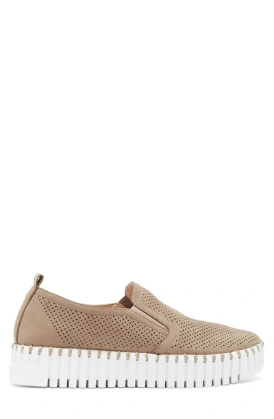 Shop Ilse Jacobsen Tulipu Perforated Platform Sneaker In Falcon