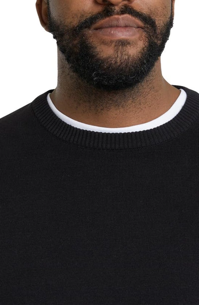 Shop Johnny Bigg Essential Crewneck Sweater In Black