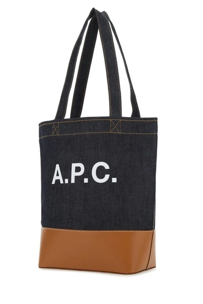 Apc Axelle Small Tote Bag In Blue