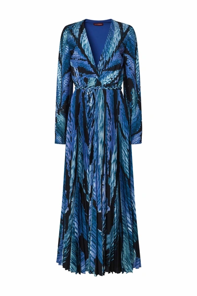 Shop Altuzarra Fall Winter 23 'antiparos' Dress In Murex Feather