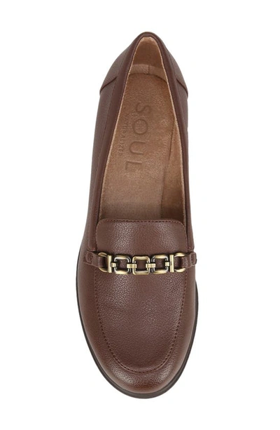 Shop Soul Naturalizer Lydia Chain Loafer In Coffee Bean Brown Synthetic